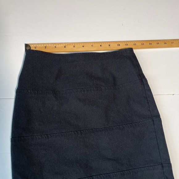 Dynamite Black Pencil Skirt With Hem Details Size 0 - Picture 6 of 8